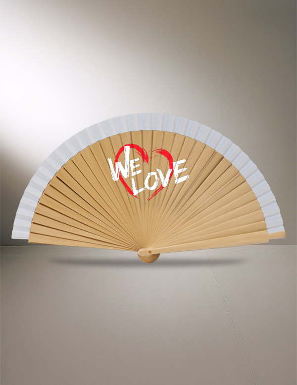 Mod. 900ML Abanico Madera Barnizada